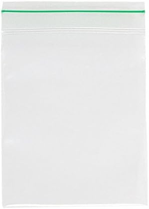 Minigrip GreenLineMGBD2P0406 Polyethylene (LDPE Blend) Clear Reclosable Bag, 4" x 6", 2 mil (Pack of 1000)