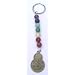 Chakras Keychain Gemstone Beaded Quan Yin Goddess Buddha Blessings