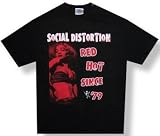 SOCIAL DISTORTION - Red Hot - Black T-shirt