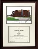 IMAGE OF Northeastern Illinois University Graduate Framed Lithograph w/ Diploma Opening