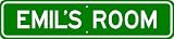 EMIL ROOM SIGN - Personalized Gift Boy or Girl, Aluminum