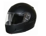 HCI Matte Black Full Face Modular Motorcycle Helmet. 89-811
