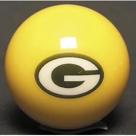 Green Bay Packers ARAMITH BILLIARD POOL CUE/8 BALL OR SOUVENIR