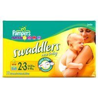 Pampers Swaddlers New Baby Diapers, Size 2- 3, 33 Pads / Pack, 4 Packs