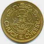 1988 Chuck E. Cheese Vintage Token Coin - Smile America Say