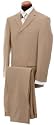 Herrenanzug von Milano. Schurwolle Super 140. Beige mit Streifen
