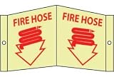 Fire Hose Sign - Glow Acrylic 5-3/4 X 8-3/4