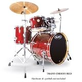 Meridian Birch SRO 5 Piece Shell Set (Transparent Cherry Red)