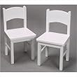 Gift Mark Children's 2 Chair Set Designed to match 1406W Table, White