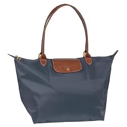 Longchamp Le Pliage Large Folding Tote, Graphite