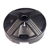 50 lb Black Concrete Filled Umbrella Base