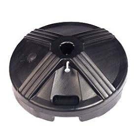 50 lb Black Concrete Filled Umbrella Base from Umbrella Bases