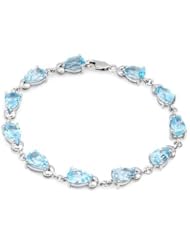 Genuine Morne Rouge (TM) Bracelet. 14.30 Ctw Topaz Sterling Silver Bracelet - Material/Stone: Topaz. 11.5 grams in weight and 7.25 inches in length. 100% Satisfaction Guaranteed.