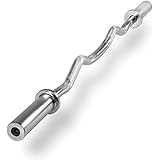 XMark 47" Chrome Olympic Econo EZ Curl Bar XM-3670