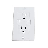 Newer Technology Power2U AC Wall Outlet with USB Charging Ports (White)