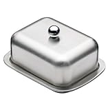 Master Class Butter Dish and Cover, Double Walled MCBUTINS
