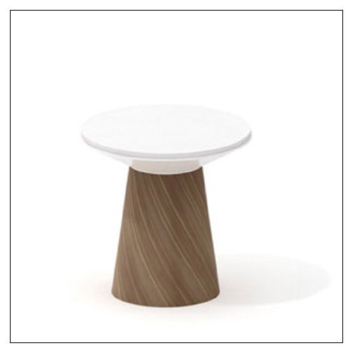 Campfire Paper Table by Turnstone, base = Virginia Walnut