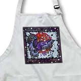 Celtic Peace Blood Moon - BLACK Full Length Apron With Pockets 22w X 30l