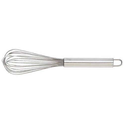 Chefs Secret 12-1/2inch Stainless Steel Balloon Wire Whisk Satin Finish Hanging Hook Long Handle