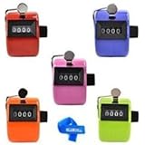 Generic Bluecell Assorted Color Handheld Tally Counter 4 Digit Display for Lap/Sport/Coach/School/Event