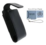 OEM (Original) Vertical Case Pouch with Swivel Belt Clip for Blackberry Bold 9650 + DBRoth Micro SD Card Reader