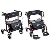 Diamond Deluxe Aluminum Transport Wheelchair / Rollator