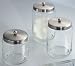Small Apothecary Jar (Stainless Steel) (4 1/4H x 3 1/2Diameter)