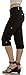 Classic Designs Womens Stretch Poplin Cargo Capri with Woven Belt (S-3X)