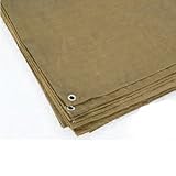 Texsport - Brown Reinforced Rip-Stop Polyethylene Tarp, 8' x 10'