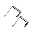 Quartet 7502 Adjustable aluminum hangers for panels 1-1/2-3 thick, black, 2/set