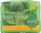 Seventh Generation Chlorine Free Maxi Pads Regular - 24 Pads