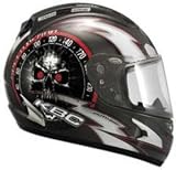 KBC FORCE RR SPEED DEMON GUNMETAL MOTORCYCLE Full-Face-Helmet