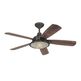 Hudson Valley 7599-OB Woodstock 3 Light 5 Blade Ceiling Fan in Old Bronze by Hudson