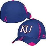 Adidas Kansas Jayhawks Pink Ribbon Hat Small/Medium