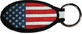 American Flag Embroidered Keyfob Keychain KF-0302