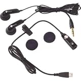 Mp3 Music Stereo Handsfree Headset Headphones Earphones Ear Buds with Mic Microphone and 3.5mm Audio Adapter + Dual Ear Buds Headphones