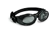 Doggles Originalz Medium Frame Goggles for Dogs with Smoke Lens, Black