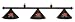 Maryland Terrapins College Black 3-Shade Pool Table Light, 58