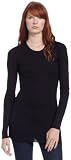 Bcbgmaxazria Womens Long-Sleeve Ribbed Top