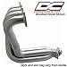 DC Sports 4-1 Stainless Steel Brushed Header - One Piece Header