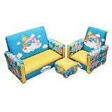 American Greetings Care Bears Sofa Chair and Ottoman Set