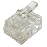Aptii RJ12 6P6C Jack Connectors Plug Spare Part Pack of 10