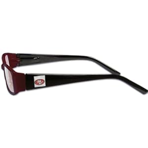 NFL Team Color Reading Glasses (+2.50, San Francisco 49ers)