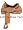 Rough Out Training Saddle, 15 1/2