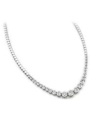 7.00 ctw Diamond Necklace 14k Gold G SI-1