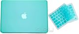 Kuzy® - 2in1 Tiffany Hot Blue 13inch Rubberized Satin Hard Case and Keyboard cover for NEW Macbook PRO 13.3