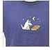 Designer Cotton T-Shirt - Garment Dyed "Three Dog Night" T-Shirt for Adults - Navy - Large