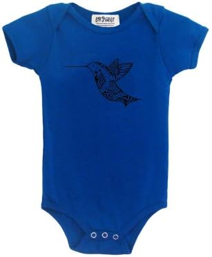 Karmabee Hummingbird Organic Baby Bodysuit 6-12 months Galaxy