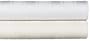 450-Thread-Count Cotton Sateen Lisa Stripe King Sheet Set, White