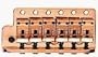 Fender&reg; Vintage Tremolo Bridge Assembly for Left Handed American Vintage Stratocasters - Gold